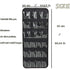 Dark Grey Hanging Felt Shoe Organizer with 24 Clear Pockets - Anti-Rust Metal Hanger Included, Perfect for Shoes, Toys, and Accessories