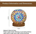 Green Handmade Mosaic Glass Lamp - Vibrant Decorative Table Light