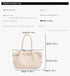 Brown Elegant PU Tote Bag - Soft and Stylish Handbag for Everyday Use