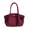 Purple-red Elegant PU Tote Bag - Soft and Stylish Handbag for Everyday Use