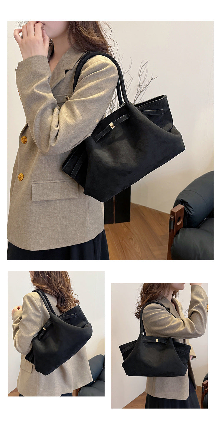 Purple-red Elegant PU Tote Bag - Soft and Stylish Handbag for Everyday Use