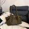 Green Elegant PU Tote Bag - Soft and Stylish Handbag for Everyday Use