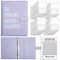 Purple 100-Day Savings Challenge Cash Binder with Tracker and Refillable Notebook