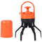 Orange Portable Dog Poop Scooper - Outdoor Pet Waste Picker, Six-Claw Dog Waste Tool for Easy Clean-Up, Travel-Friendly