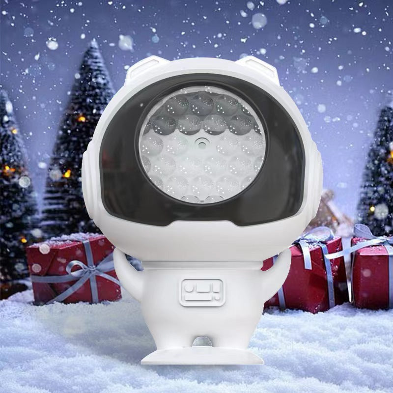 LED Snowflake Projector Light - 7-Color Rotating Christmas & Holiday Decoration Laser Stage Light, 16 Patterns for Festive Decor