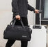 Black Large Capacity Gym Bag with Wet and Dry Separation  Multifunctional Travel, Sports, and Swimming Bag for Men and Women