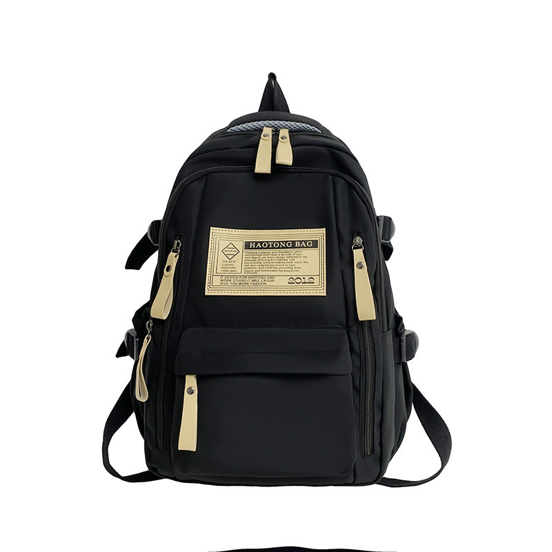 Black Stylish and Simple Backpack for High School and College Students  Trendy Womenâ€™s Casual Backpack for Travel and Daily Use