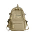 Khaki Stylish and Simple Backpack for High School and College Students  Trendy Womenâ€™s Casual Backpack for Travel and Daily Use