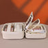 White 5-in-1 Multi-Function PU Makeup Organizer  Large Capacity Cosmetic Storage Bag with Dividers, Portable and Premium Quality