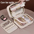 White 5-in-1 Multi-Function PU Makeup Organizer  Large Capacity Cosmetic Storage Bag with Dividers, Portable and Premium Quality
