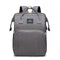 Grey Portable Mommy Bag with Baby Crib  Multi-Function Baby Diaper Backpack, Lightweight and Large Capacity for Moms