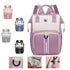 Pink New Large Capacity Mommy Bag â€“ Portable and Lightweight Multi-Function Diaper Backpack, Stylish Baby and Mom Storage Bag