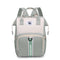 Green New Large Capacity Mommy Bag  Portable and Lightweight Multi-Function Diaper Backpack, Stylish Baby and Mom Storage Bag