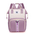 Purple New Large Capacity Mommy Bag  Portable and Lightweight Multi-Function Diaper Backpack, Stylish Baby and Mom Storage Bag