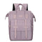 Purple Fashionable Multi-Function Mommy Bag - Large Capacity Diaper Tote and Backpack for Moms, Ideal for Travel and Everyday Use