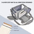S Black Portable Foldable Pet Carrier Bag  Large Capacity Travel Carrier for 2 Small Pets, Comfortable and Stylish Cat Backpack, Foldable & Easy to Carry