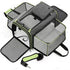 Gray Green Foldable Portable Pet Carrier Bag - Large Capacity Travel Backpack for Cats and Small Dogs, Expandable Car Pet Bag, Handheld Pet Carrier for Outdoor Adventures