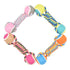 2 PCS Pink Durable Cotton Rope and Tennis Ball Dog Tug Toy Set for All Size Dogs