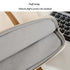 Grey Simple & Stylish Laptop Bag  Elegant Notebook Carrier for Students, Professionals, and Gift Purposes