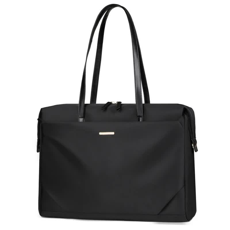 Black Womenâ€™s Work Tote Bag  New Fashionable Laptop Bag, Large Capacity Business Briefcase, Commute & Office Tote