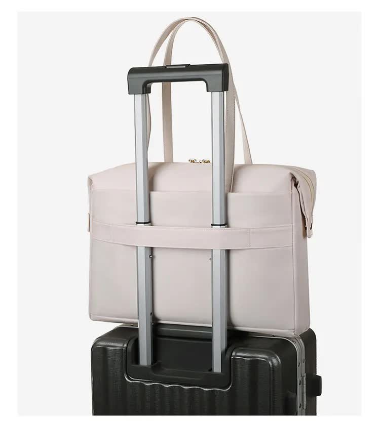 White Womenâ€™s Work Tote Bag  New Fashionable Laptop Bag, Large Capacity Business Briefcase, Commute & Office Tote