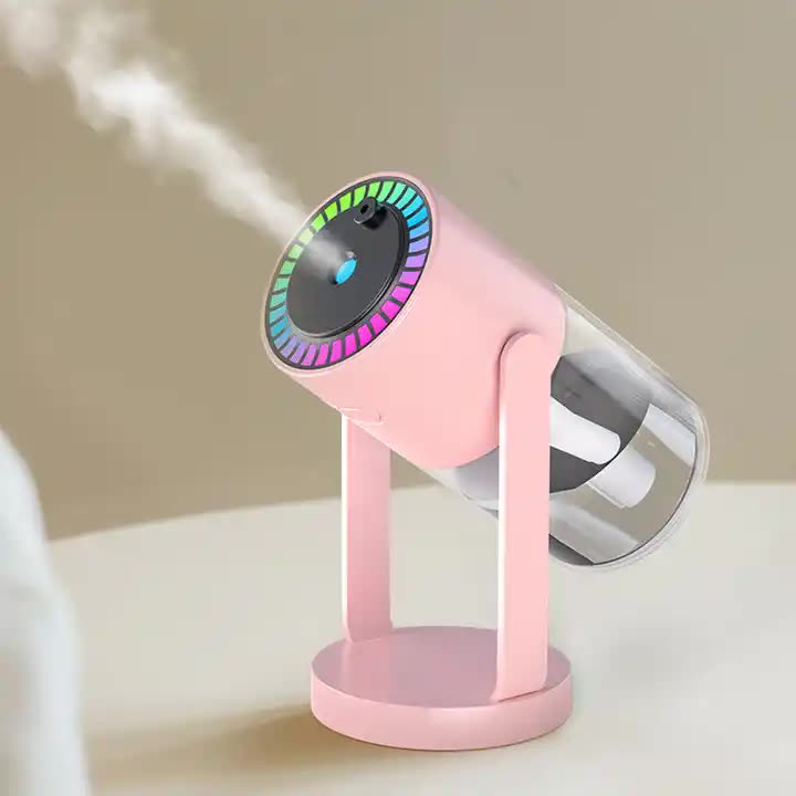 Pink Starry Sky Projection Humidifier  USB Ultrasonic Car and Home Air Humidifier, Mist Diffuser for Hydration