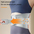 Grey And Orange Wireless Heated Waist Massager with Lumbar Support  Smart Back Pain Relief Device