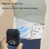 Grey And Orange Wireless Heated Waist Massager with Lumbar Support  Smart Back Pain Relief Device