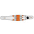 Grey And Orange Wireless Heated Waist Massager with Lumbar Support  Smart Back Pain Relief Device