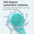 White Electric Bath Brush & Multi-Functional Massager  Long Handle Waterproof Body Cleansing Tool