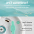 White Electric Bath Brush & Multi-Functional Massager  Long Handle Waterproof Body Cleansing Tool