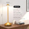 Gold Modern Minimalist Aluminum LED Mushroom Night Light - Creative Bedside Atmosphere Lamp for Dining Room and Bedroom