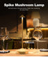 Brown Modern Minimalist Aluminum LED Mushroom Night Light - Creative Bedside Atmosphere Lamp for Dining Room and Bedroom
