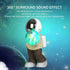 Holding the dreamy starry sky grey top + navy blue pants Creative Astronaut Bluetooth Speaker with 3D Starry Sky Lighting, Portable Wireless Moon Lamp Speaker  Perfect Gift for Space Enthusiasts
