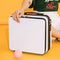 White Mini 16-Inch Password-Protected ABS Storage and Carry-On Luggage Box | Front-Opening Cosmetic Organizer | Lightweight 1.46kg Travel Case