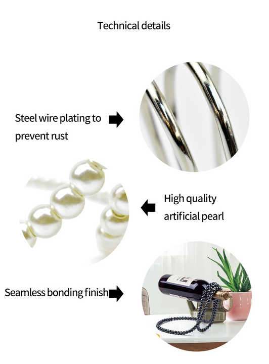 Gold Modern Floating Pearl Wine Bottle Holder  Elegant Home Decor, Unique Kitchen Accessory for Dining, Bar, and Living Room
