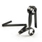 Black Modern Ribbon Wine Bottle Holder - Creative Floating Wine Rack for Home and Bar DÃ©cor