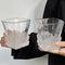 4 Pcs Frosted Ice Cube Glass  Creative Whiskey Glass, Premium Textured Tumbler, 300ml Capacity for Home Bars