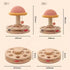Large Pink Interactive Cat Scratching Post with Ball Track  Fun Mushroom-Shaped Cat Toy for Play, Scratching, and Entertainment