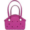 Rose Red Portable EVA Pet Handbag - DIY Custom Decoration Carrier for Small Pets, Beach, and Outdoor Use Large Capacity