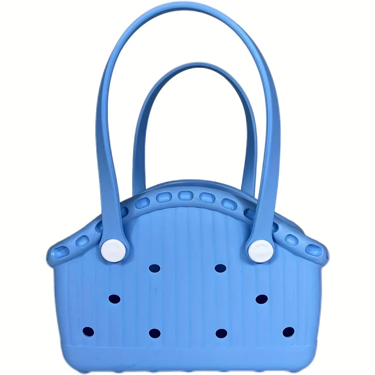 Blue Portable EVA Pet Handbag - DIY Custom Decoration Carrier for Small Pets, Beach, and Outdoor Use Large Capacity