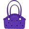 Purple Portable EVA Pet Handbag - DIY Custom Decoration Carrier for Small Pets, Beach, and Outdoor Use Large Capacity