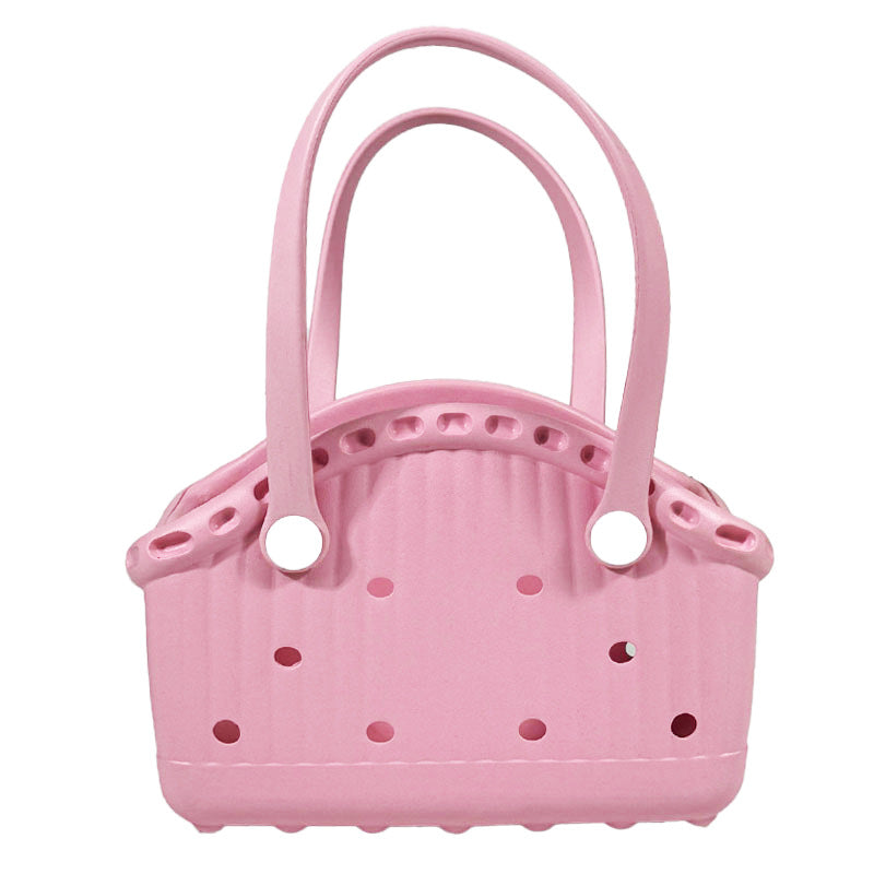 Pink Portable EVA Pet Handbag - DIY Custom Decoration Carrier for Small Pets, Beach, and Outdoor Use Large Capacity