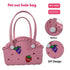 Pink Portable EVA Pet Handbag - DIY Custom Decoration Carrier for Small Pets, Beach, and Outdoor Use Large Capacity