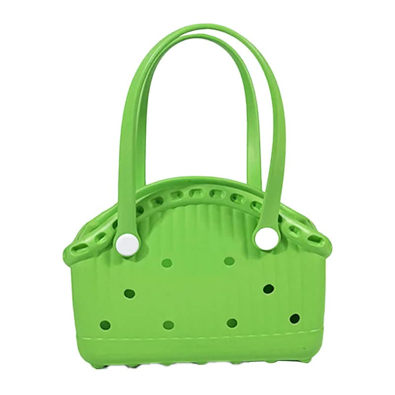 Green Portable EVA Pet Handbag - DIY Custom Decoration Carrier for Small Pets, Beach, and Outdoor Use Large Capacity