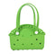 Green Portable EVA Pet Handbag - DIY Custom Decoration Carrier for Small Pets, Beach, and Outdoor Use Large Capacity
