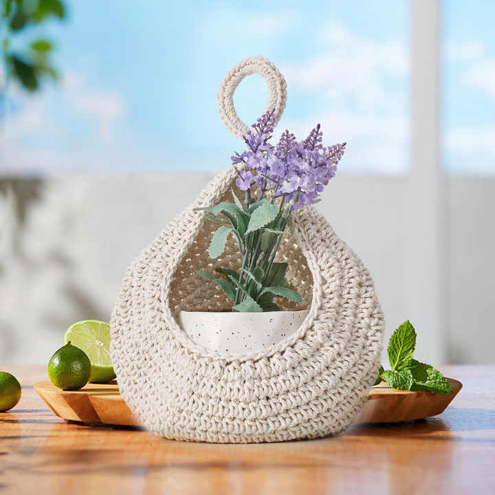 Green 3-Piece Wall-Mounted Cotton Rope Storage Baskets  Large, Medium, and Small Hand-Woven Fruit/Vegetable/Storage Nets Large weight 300g, Medium weight 230g, Small weight 200g