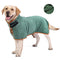 S Green Pet Dog Quick-Dry Bathrobe â€“ Absorbent Towel Robe for Medium and Large Dogs