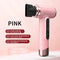 Pink wireless Hair Dryer with Cold & Hot Air, Portable Large-Capacity Rechargeable Ionic Dryer, Fast-Drying, Lightweight and Compact for Home and Travel