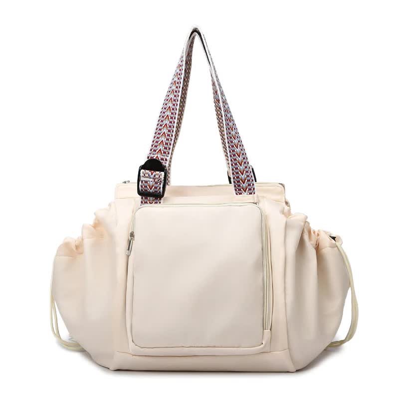 Off White Convertible Multifunctional Baby Cradle Travel Bag  Womenâ€™s Backpack, Shoulder Bag, Mummy Bag with Expandable Storage